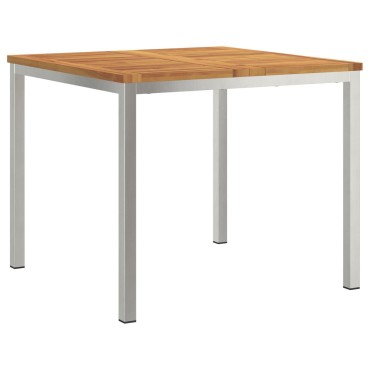 vidaXL Εξωτερικό Τραπέζι Φαγητού 90x90x74.5cm Μασίφ ξύλο ακακίας 1 τεμ.
