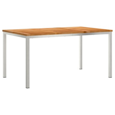 vidaXL Τραπέζι Εξωτερικού Χώρου 150x90x75cm Στερεό ξύλο Teak 1 τεμ.
