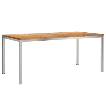 vidaXL Τραπέζι Εξωτερικού Χώρου 180x90x75cm Μασίφ Ξύλο Teak 1 τεμ.