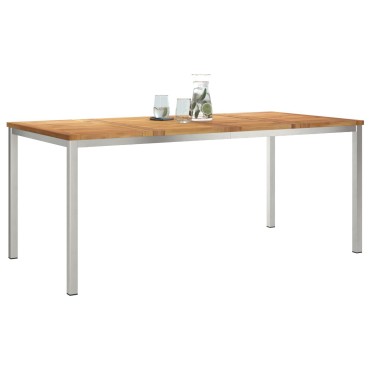vidaXL Τραπέζι Εξωτερικού Χώρου 180x90x75cm Μασίφ Ξύλο Teak 1 τεμ.