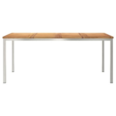 vidaXL Τραπέζι Εξωτερικού Χώρου 180x90x75cm Μασίφ Ξύλο Teak 1 τεμ.
