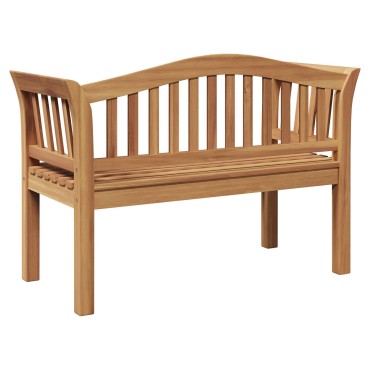 vidaXL Πάγκος Κήπου 120x53.5x85cm από Μασίφ Ξύλο Teak