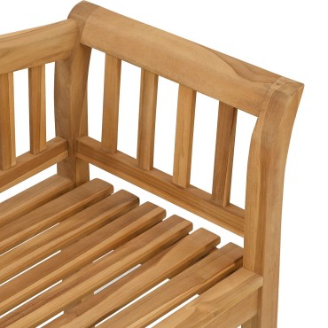 vidaXL Πάγκος Κήπου 120x53.5x85cm από Μασίφ Ξύλο Teak