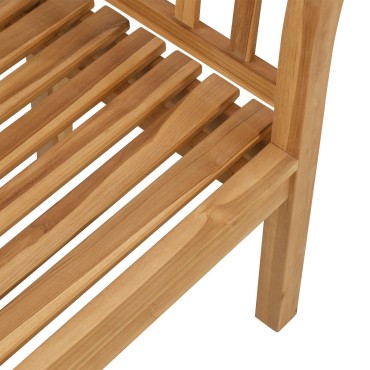 vidaXL Πάγκος Κήπου 120x53.5x85cm από Μασίφ Ξύλο Teak