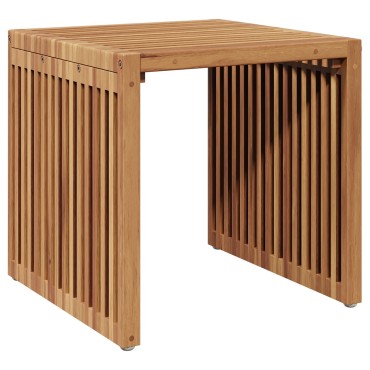 vidaXL Τραπεζάκι Κήπου 45x42.5x45cm Μασίφ Ξύλο Teak 1 τεμ.