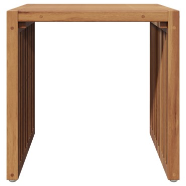 vidaXL Τραπεζάκι Κήπου 45x42.5x45cm Μασίφ Ξύλο Teak 1 τεμ.