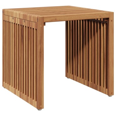 vidaXL Τραπεζάκι Κήπου 45x42.5x45cm Μασίφ Ξύλο Teak 1 τεμ.
