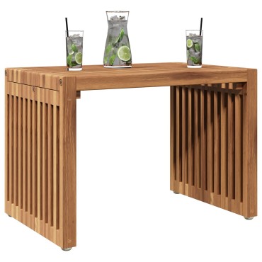 vidaXL Τραπεζάκι Κήπου 50x32.5x35cm Μασίφ ξύλο teak 1 τεμ.