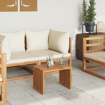 vidaXL Τραπεζάκι Κήπου 50x32.5x35cm Μασίφ ξύλο teak 1 τεμ.