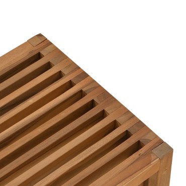 vidaXL Τραπεζάκι Κήπου 50x32.5x35cm Μασίφ ξύλο teak 1 τεμ.