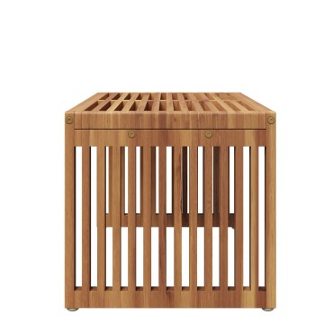 vidaXL Τραπεζάκι Κήπου 70x37.5x35.5cm Μασίφ Ξύλο Teak 1 τεμ.