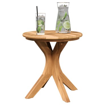vidaXL Τραπέζι Κήπου 40x41cm Μασίφ ξύλο teak 1 τεμ.