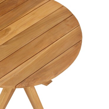 vidaXL Τραπέζι Καφέ Garden 55x51cm Μασίφ Ξύλο Teak 1 τεμ.