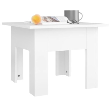 vidaXL Τραπεζάκι Σαλονιού Λευκό 55x55x42cm Επεξεργ. Ξύλο 1 τεμ.