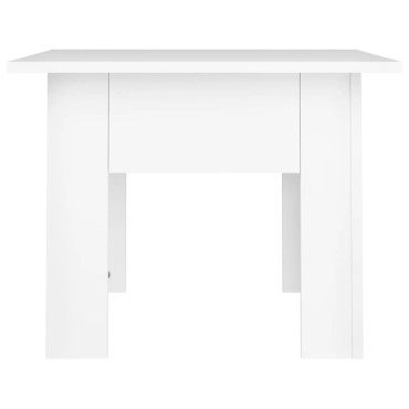 vidaXL Τραπεζάκι Σαλονιού Λευκό 55x55x42cm Επεξεργ. Ξύλο 1 τεμ.
