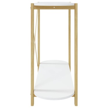 vidaXL Τραπέζι Κονσόλα Λευκό 110x38x75cm από Επεξεργασμένο Ξύλο 1 τεμ.