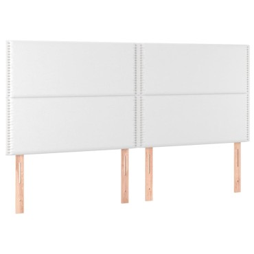 vidaXL Κεφαλάρι Κρεβατιού LED Λευκό 160x5x118/128 εκ 1 τεμ.