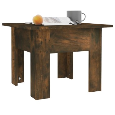 vidaXL Τραπεζάκι Σαλονιού Καπνιστή Δρυς 55x55x42cm Μοριοσανίδα 1 τεμ.
