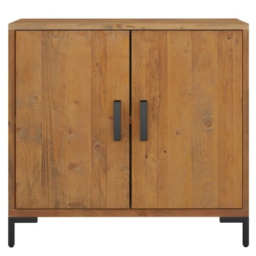 vidaXL Ντουλάπι Καφέ 75x35x70cm από Μασίφ Ξύλο Πεύκου 1 τεμ.