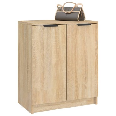 vidaXL Παπουτσοθήκη Sonoma Δρυς 59x35x70cm από Επεξεργασμένο Ξύλο