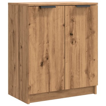 vidaXL Παπουτσοθήκη Αρτισιανή Δρυς 59x35x70cm Επεξ. Ξύλο