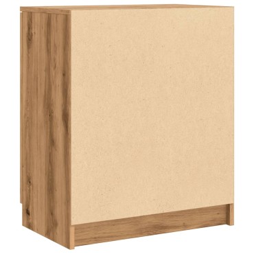 vidaXL Παπουτσοθήκη Αρτισιανή Δρυς 59x35x70cm Επεξ. Ξύλο
