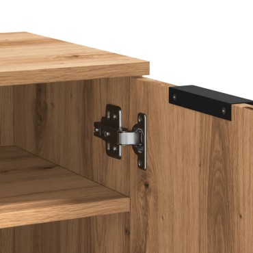 vidaXL Παπουτσοθήκη Αρτισιανή Δρυς 59x35x70cm Επεξ. Ξύλο