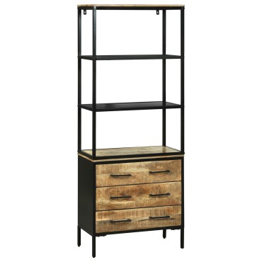 vidaXL Υψηλός 70x35x180cm Καρδιά Σαθρού Ξύλου Μάνγκο 1 τεμ.
