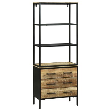 vidaXL Υψηλός 70x35x180cm Καρδιά Σαθρού Ξύλου Μάνγκο 1 τεμ.
