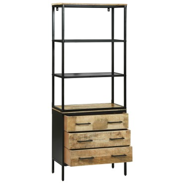 vidaXL Υψηλός 70x35x180cm Καρδιά Σαθρού Ξύλου Μάνγκο 1 τεμ.