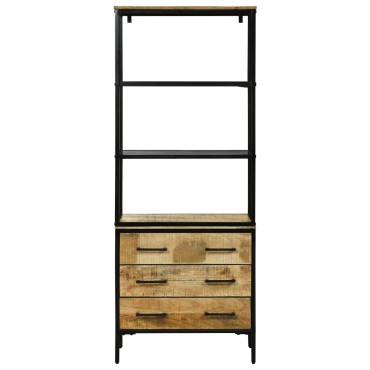 vidaXL Υψηλός 70x35x180cm Καρδιά Σαθρού Ξύλου Μάνγκο 1 τεμ.