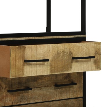 vidaXL Υψηλός 70x35x180cm Καρδιά Σαθρού Ξύλου Μάνγκο 1 τεμ.
