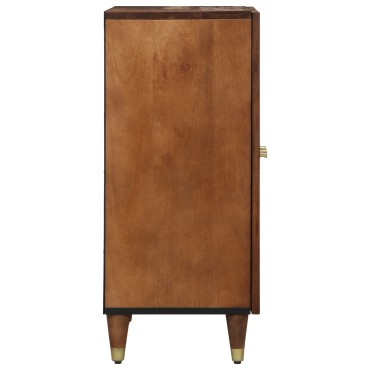 vidaXL Πλαϊνές Ντουλάπες 2 τεμ. Χρώμα Μέλι 60x33,5x75cm Συμπαγές Ξύλο Μάνγκο