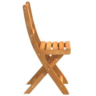 vidaXL Πτυσσόμενες Καρέκλες Κήπου 4 τεμ. 36x46x86cm Μασίφ Ξύλο Ακακίας