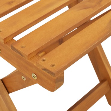 vidaXL Πτυσσόμενες Καρέκλες Κήπου 4 τεμ. 36x46x86cm Μασίφ Ξύλο Ακακίας