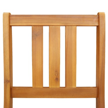 vidaXL Πτυσσόμενες Καρέκλες Κήπου 4 τεμ. 36x46x86cm Μασίφ Ξύλο Ακακίας