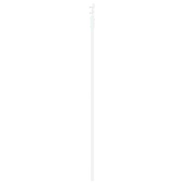 vidaXL Συρόμενη Πόρτα με Σετ Αξεσουάρ Λευκό 73.5x198.5 εκ. Στερεό Ξύλο Πεύκου, Εσωτερική Πόρτα με Γυαλί 'ORKDAL' Λευκή 73.5x198.5x4 εκ.