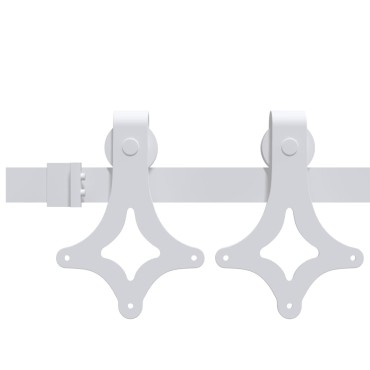 Συρόμενη Πόρτα vidaXL με Σετ Hardware 93x232 cm Μασίφ Ξύλο Πεύκου, Εσωτερική Πόρτα vidaXL με Γυαλί 'ORKDAL'93x232x4 cm Μασίφ Ξύλο Πεύκου
