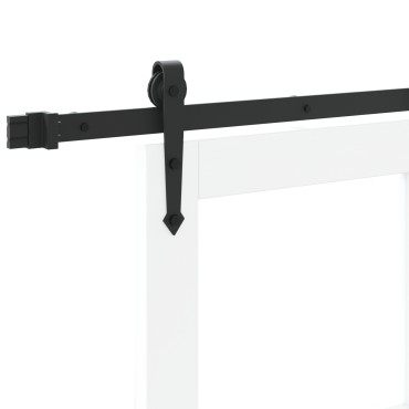 vidaXL Συρόμενη Πόρτα με Σετ Υλικών Λευκή 73.5x198.5 εκ. Σαθρού Ξύλου Πεύκου