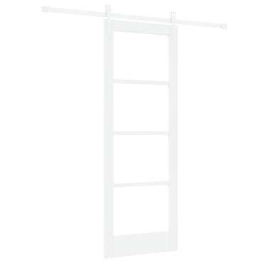 vidaXL Συρόμενη Πόρτα με Σετ Υλικών Λευκή 73.5x198.5 cm Στρατηγικά Ξύλο Πεύκου