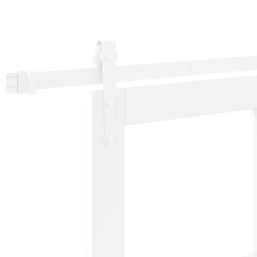 vidaXL Συρόμενη Πόρτα με Σετ Υλικών Λευκή 73.5x198.5 cm Στρατηγικά Ξύλο Πεύκου
