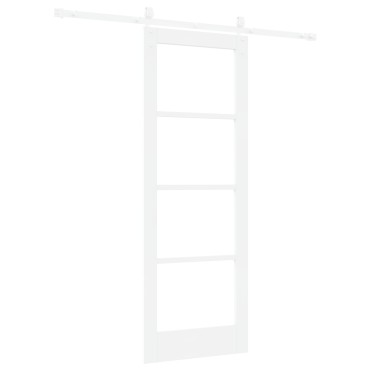 vidaXL Συρόμενη Πόρτα με Σετ Υλικών Λευκή 73.5x198.5 cm Στρατηγικά Ξύλο Πεύκου