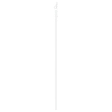 vidaXL Συρόμενη Πόρτα με Σετ Αξεσουάρ Λευκή 86x198.5 cm Στερεό Ξύλο Πεύκο