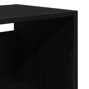 vidaXL Μπουφές Μαύρη Δρυ 69.5x34x180cm Επεξεργασμένο Ξύλο 1 τεμ.