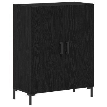 vidaXL Μπουφές Μαύρη Δρυ 69.5x34x180cm Επεξεργασμένο Ξύλο 1 τεμ.