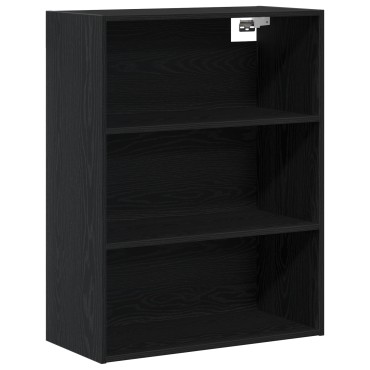 vidaXL Μπουφές Μαύρη Δρυ 69.5x34x180cm Επεξεργασμένο Ξύλο 1 τεμ.