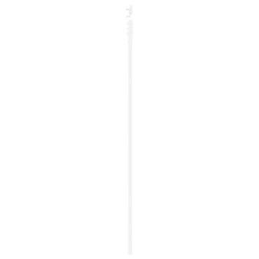 vidaXL Συρόμενη Πόρτα με Σετ Υλικών Λευκή 83x232 cm Συμπαγές Ξύλο Πεύκου