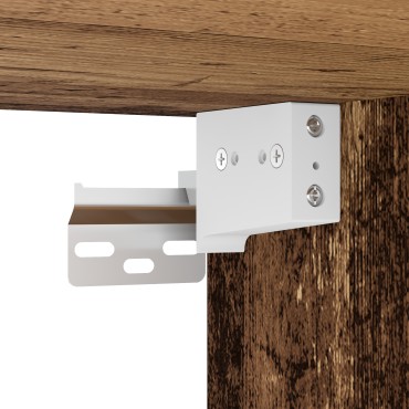 Floating Shelf 2 τεμ. Παλαιό ξύλο 40x28.5x40cm Επεξεργασμένο ξύλο