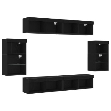 vidaXL Κρεμαστά ράφια 2 τεμ. Μαύρη βελανιδιά 40x28,5x40cm Ξύλο Επεξεργασμένης