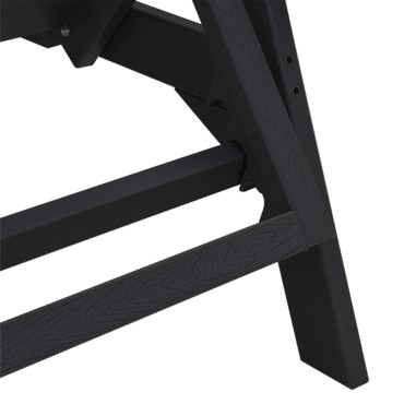 vidaXL Ξαπλώστρα 2 τεμ. Πολυαιθυλένιο Μαύρο 195,5x53x98,5cm